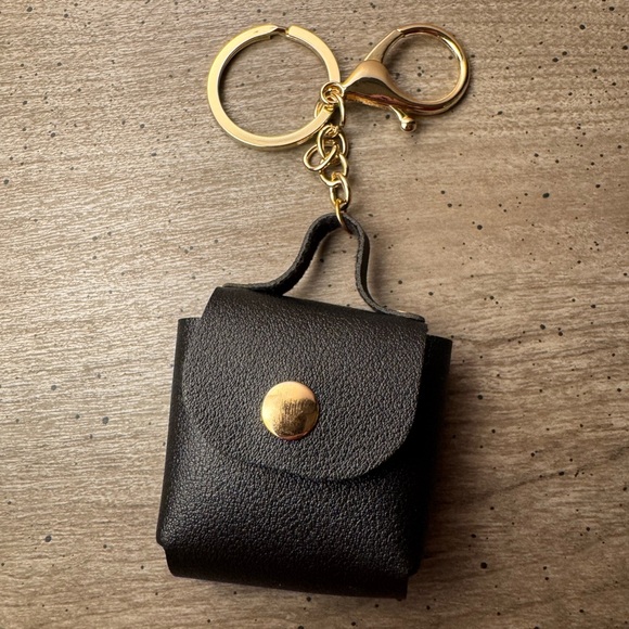 Accessories - Black Pouch Keychain/Bag Charm